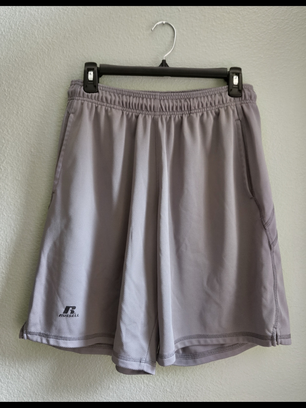 Russell Athletic Men's Light Gray Performance Shorts